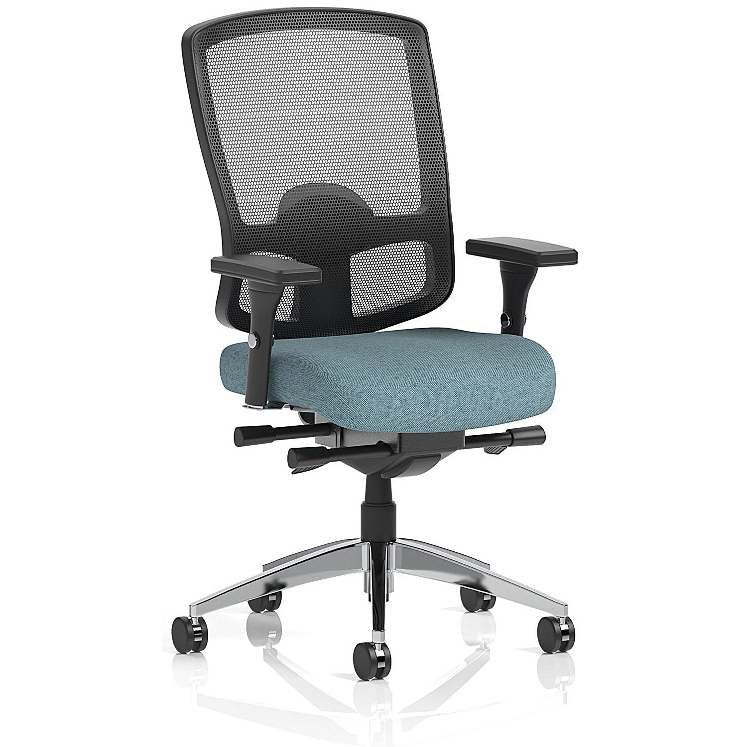 Regent High Mesh Back Ergonomic Task Operator Chair, Height Adjustable Arms, Rivet Quench Easy2Order : KCUP4159