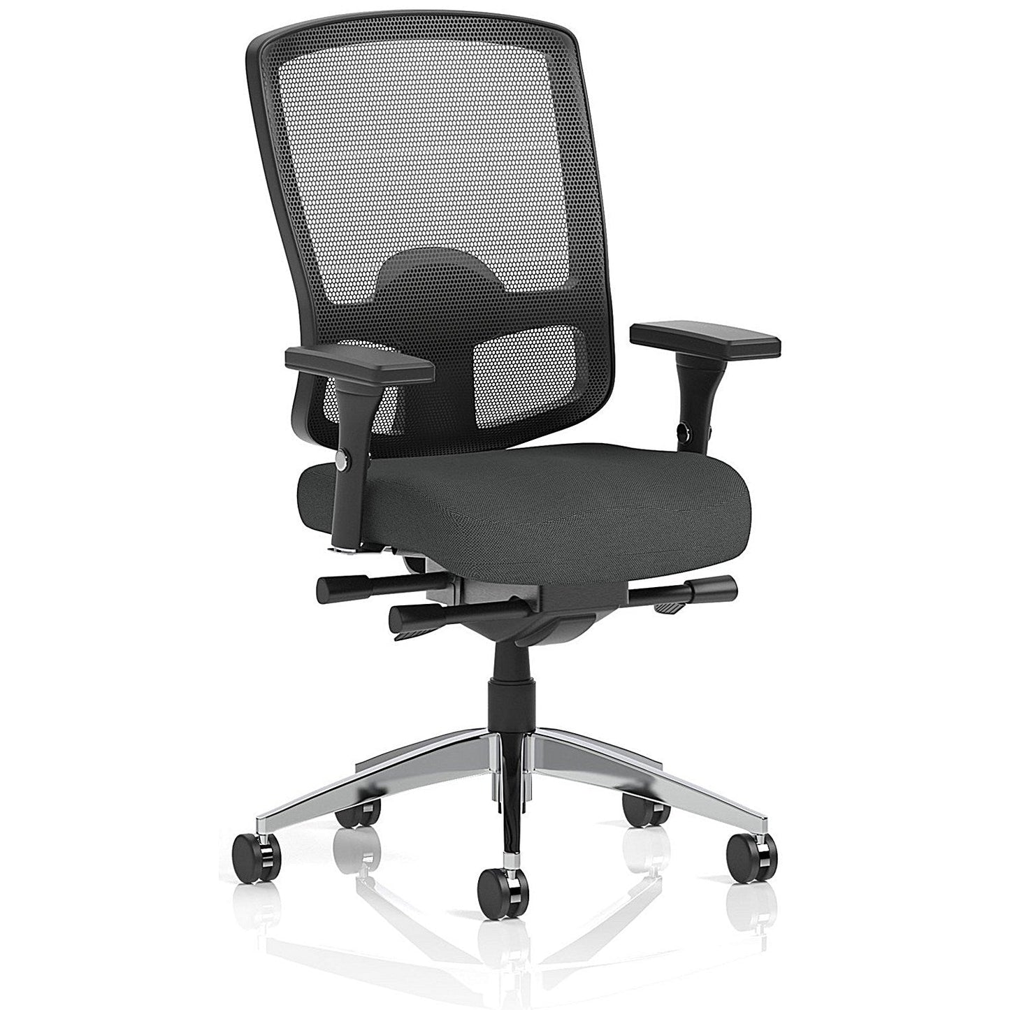 Regent High Mesh Back Ergonomic Task Operator Chair, Height Adjustable Arms, Quest Mussel Easy2Order : KCUP4164
