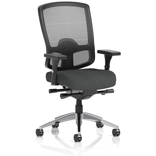 Regent High Mesh Back Ergonomic Task Operator Chair, Height Adjustable Arms, Quest Mussel Easy2Order : KCUP4164