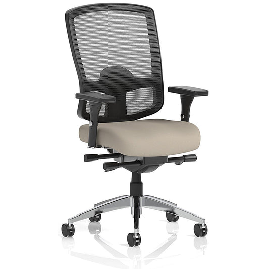Regent High Mesh Back Ergonomic Task Operator Chair, Height Adjustable Arms, Quest Salt Easy2Order : KCUP4165
