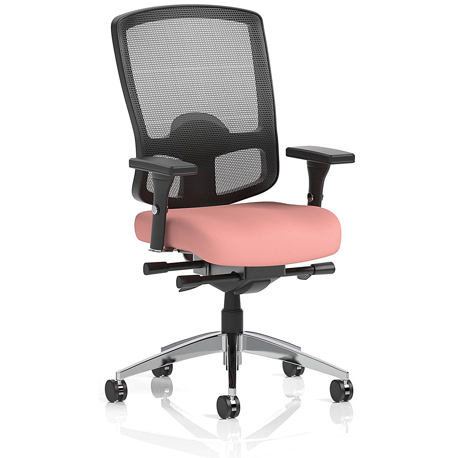 Regent High Mesh Back Ergonomic Task Operator Chair, Height Adjustable Arms, Quest Shrimp Easy2Order : KCUP4167