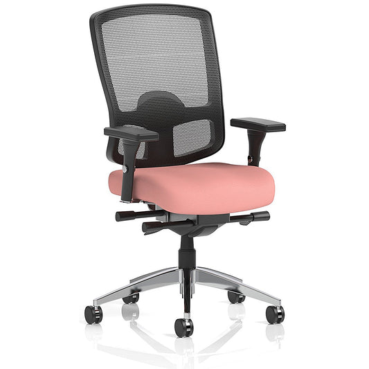 Regent High Mesh Back Ergonomic Task Operator Chair, Height Adjustable Arms, Quest Shrimp Easy2Order : KCUP4167