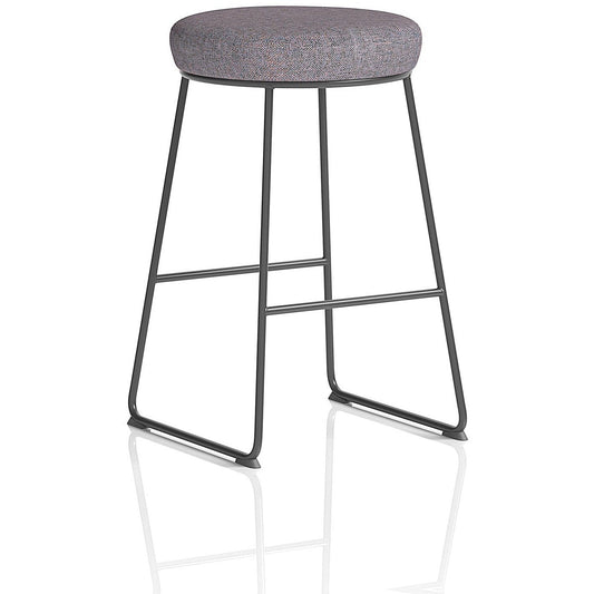 Turin Stool, Black Frame,Rivet Fuse Seat Pad Easy2Order : KCUP4290