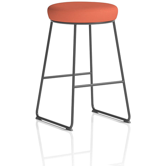 Turin Stool, Black Frame, Quest Crab Seat Pad Easy2Order : KCUP4293