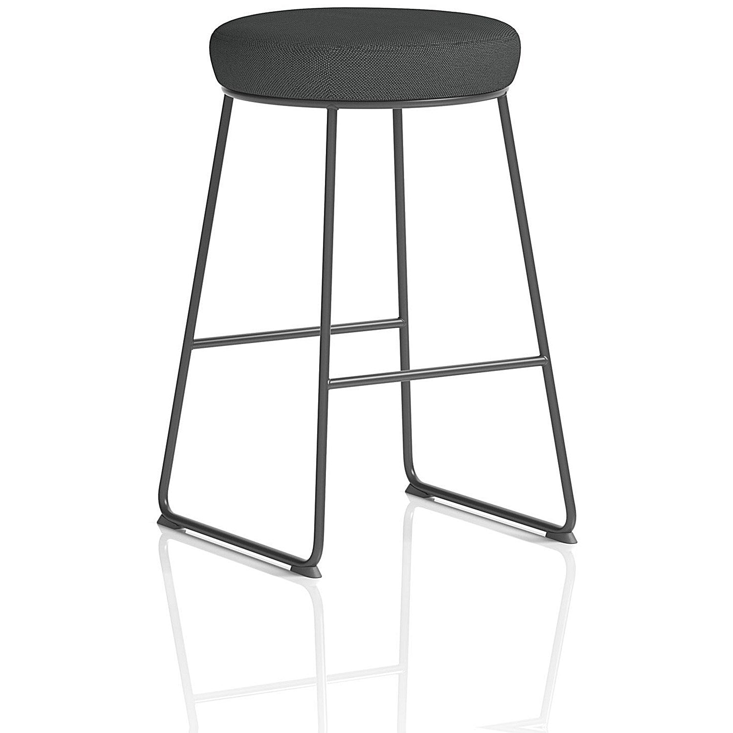 Turin Stool, Black Frame, Quest Mussel Seat Pad Easy2Order : KCUP4296