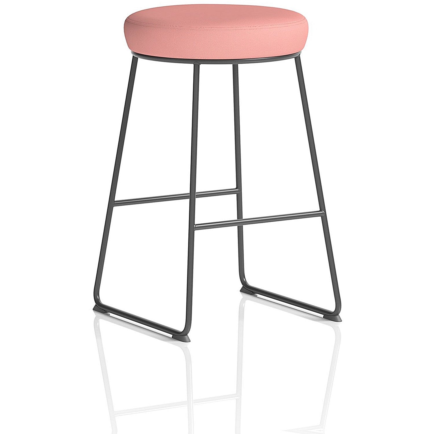 Turin Stool, Black Frame, Quest Shrimp Seat Pad Easy2Order : KCUP4299