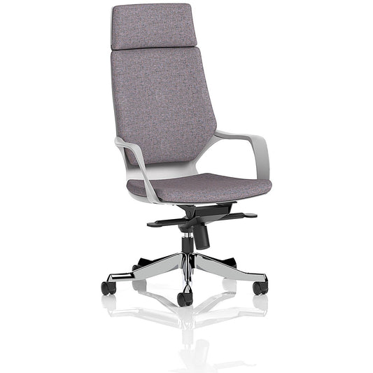 Xenon Executive High Back Chair With Headrest, Fixed Height Arms, Rivet Fuse Easy2Order : KCUP4302