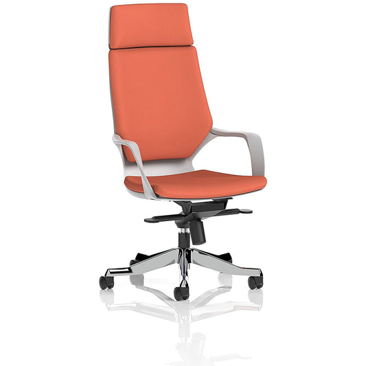 Xenon Executive High Back Chair With Headrest, Fixed Height Arms, Quest Crab Easy2Order : KCUP4305
