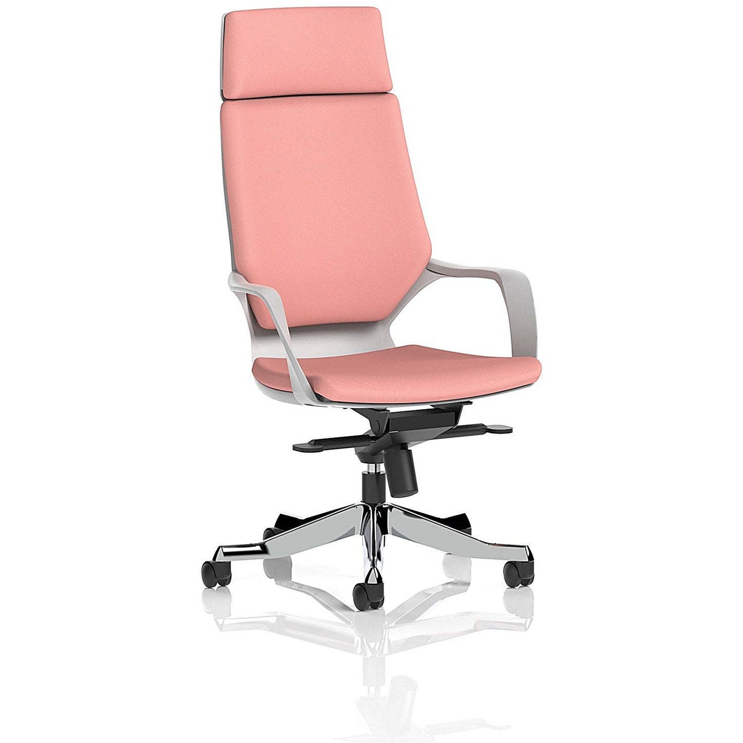 Xenon Executive High Back Chair With Headrest, Fixed Height Arms, Quest Shrimp Easy2Order : KCUP4311