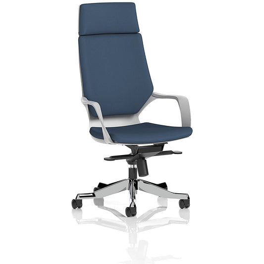 Xenon Executive High Back Chair With Headrest, Fixed Height Arms, Quest Whelk Easy2Order : KCUP4312
