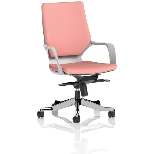 Xenon Executive Medium Back Chair, Fixed Height Arms, Quest Shrimp Easy2Order : KCUP4323