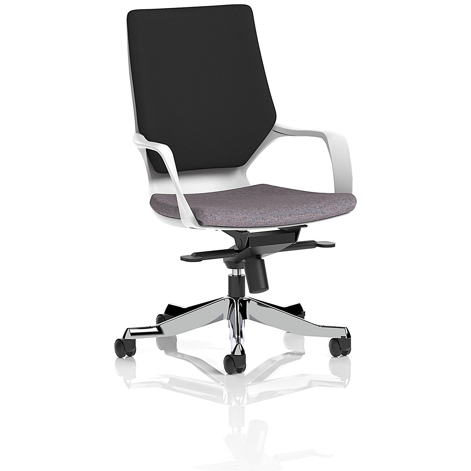 Xenon Executive Medium Black Back Chair, Fixed Height Arms, Rivet Fuse Easy2Order : KCUP4326