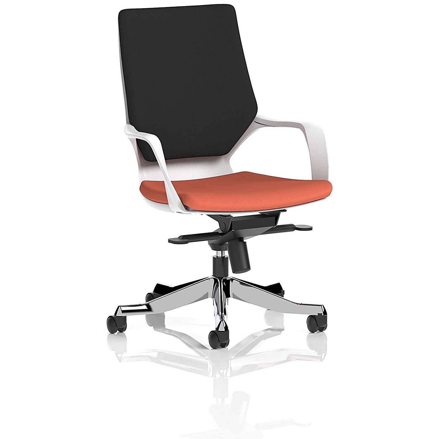 Xenon Executive Medium Black Back Chair, Fixed Height Arms, Quest Crab Easy2Order : KCUP4329