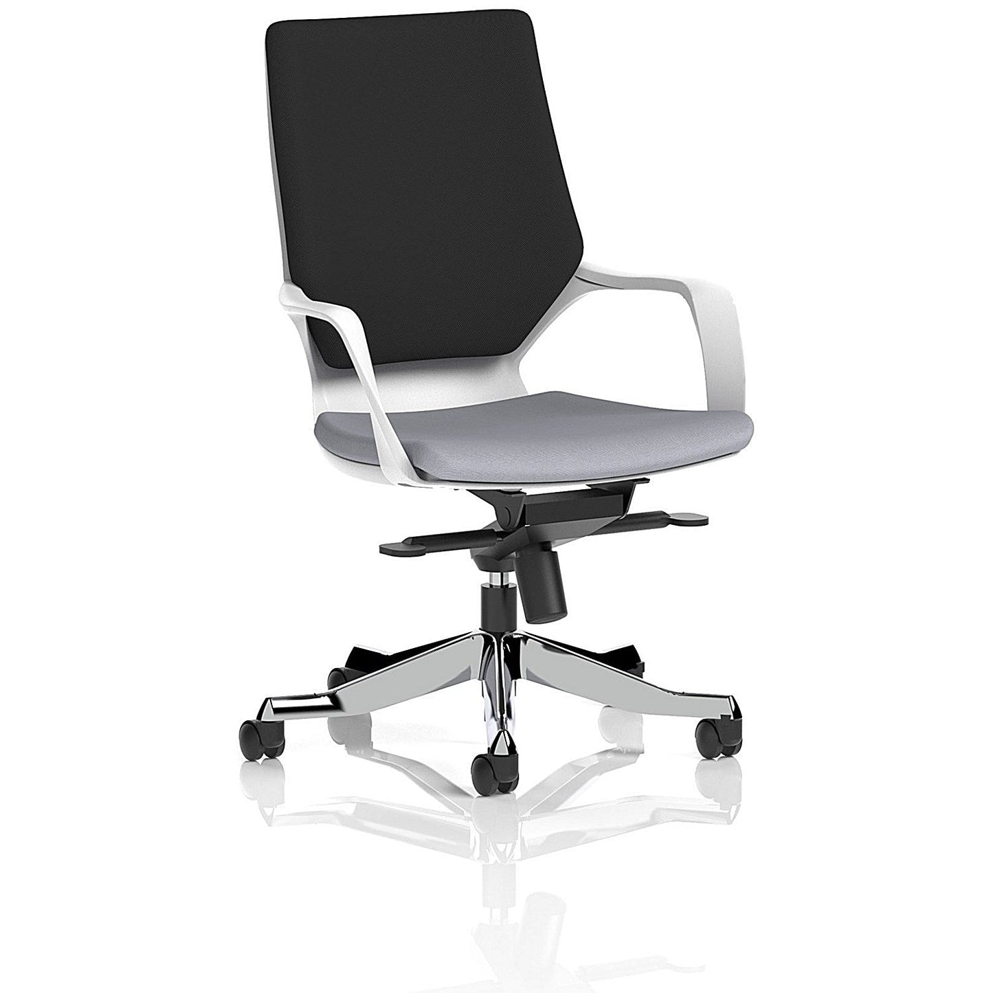 Xenon Executive Medium Black Back Chair, Fixed Height Arms, Quest Shell Easy2Order : KCUP4334
