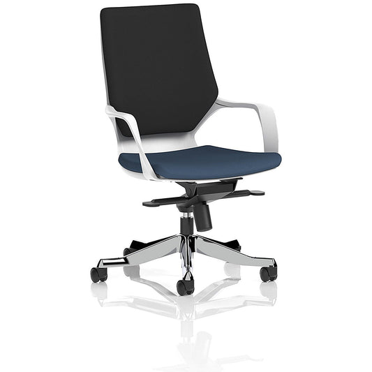 Xenon Executive Medium Black Back Chair, Fixed Height Arms, Quest Whelk Easy2Order : KCUP4336
