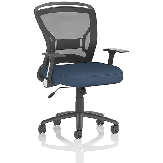 Zeus Mesh Back Task Operator Chair, Folding Arms, Quest Whelk Easy2Order : KCUP4348