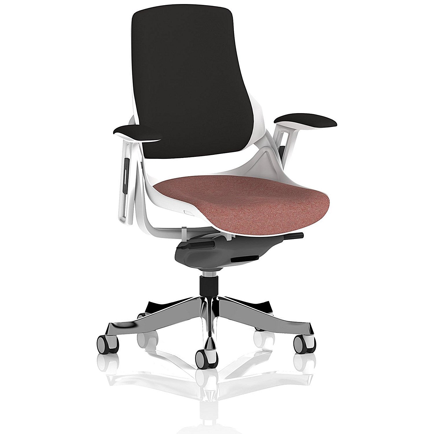 Zure Black Back Executive Chair, Height Adjustable Arms, Rivet Forge Easy2Order : KCUP4361