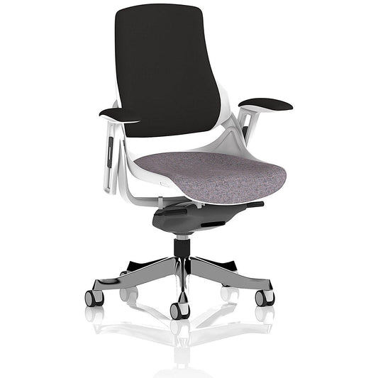 Zure Black Back Executive Chair, Height Adjustable Arms, Rivet Fuse Easy2Order : KCUP4362