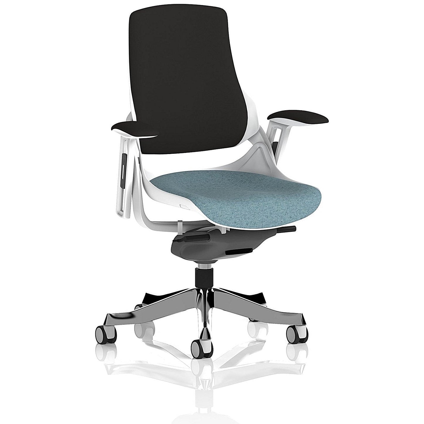 Zure Black Back Executive Chair, Height Adjustable Arms, Rivet Quench Easy2Order : KCUP4363