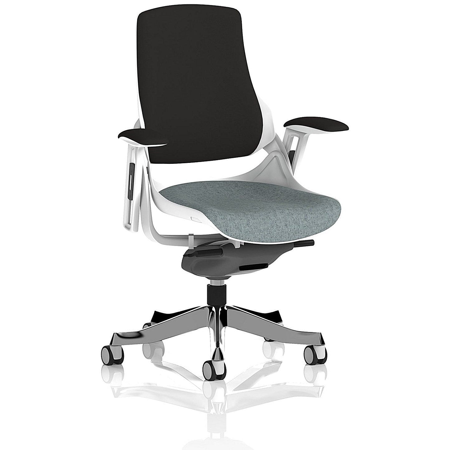 Zure Black Back Executive Chair, Height Adjustable Arms, Rivet Tensile Easy2Order : KCUP4364