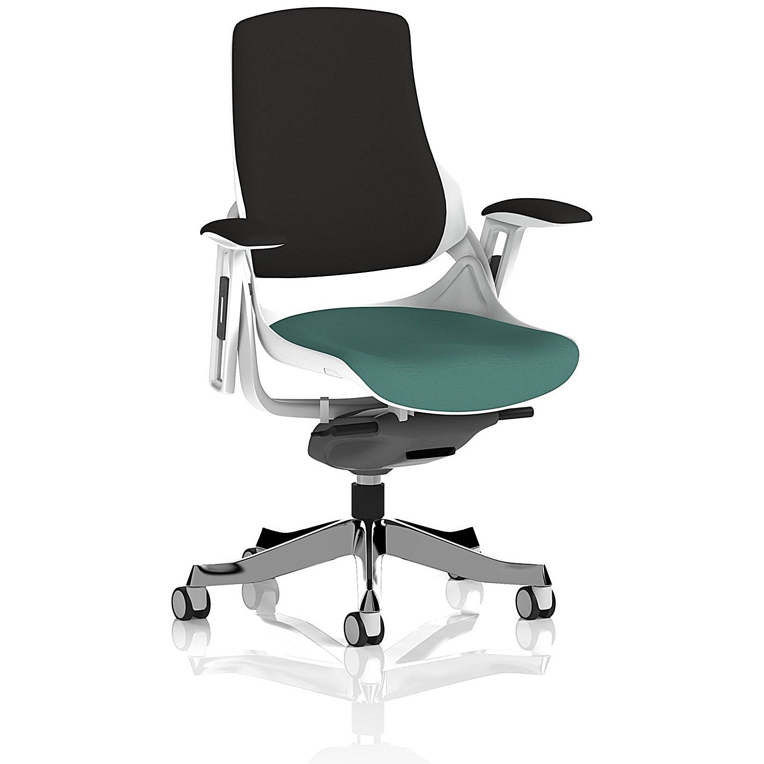 Zure Black Back Executive Chair, Height Adjustable Arms, Quest Kelp Easy2Order : KCUP4366