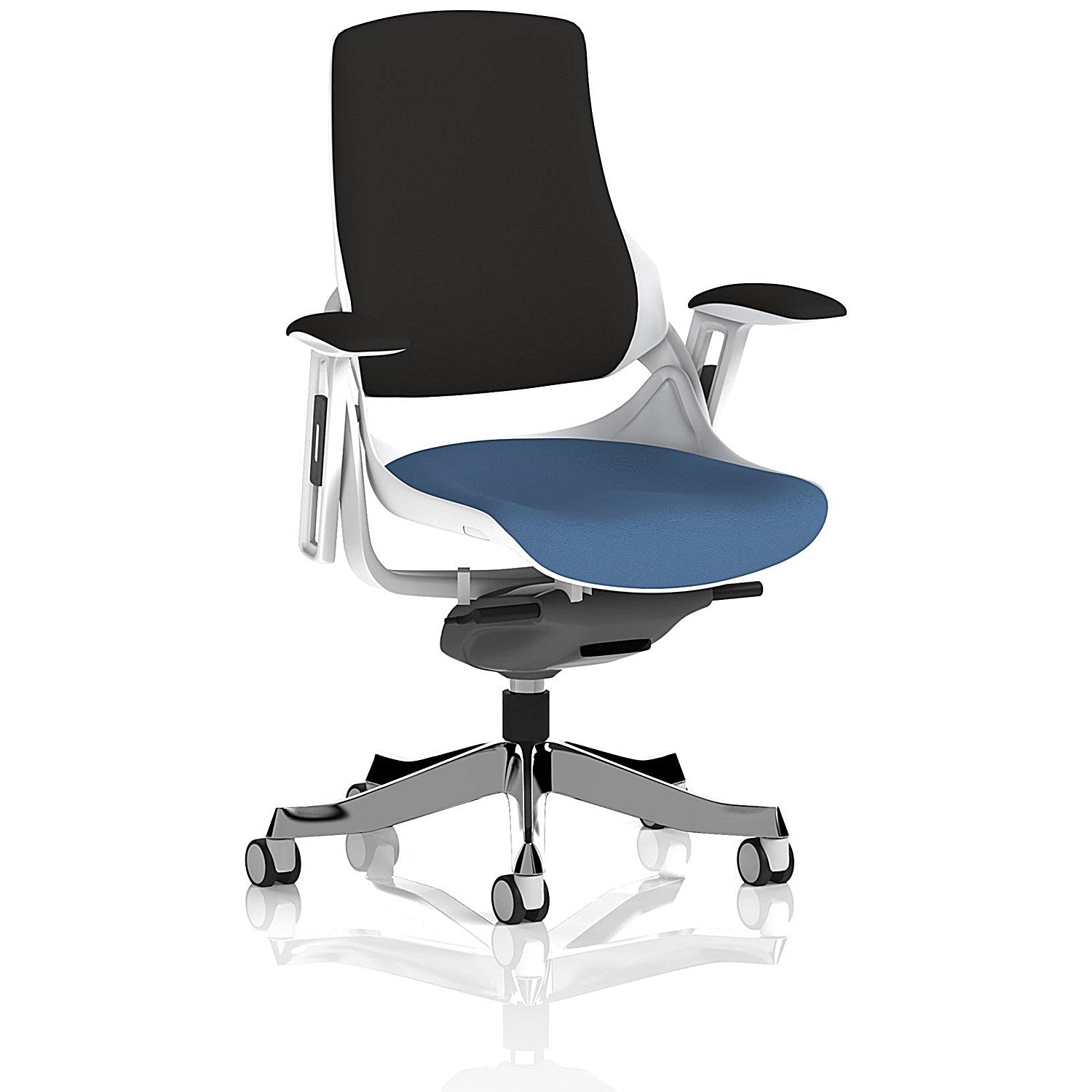 Zure Black Back Executive Chair, Height Adjustable Arms, Quest Limpet Easy2Order : KCUP4367