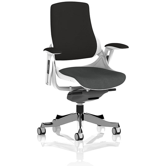 Zure Black Back Executive Chair, Height Adjustable Arms, Quest Mussel Easy2Order : KCUP4368
