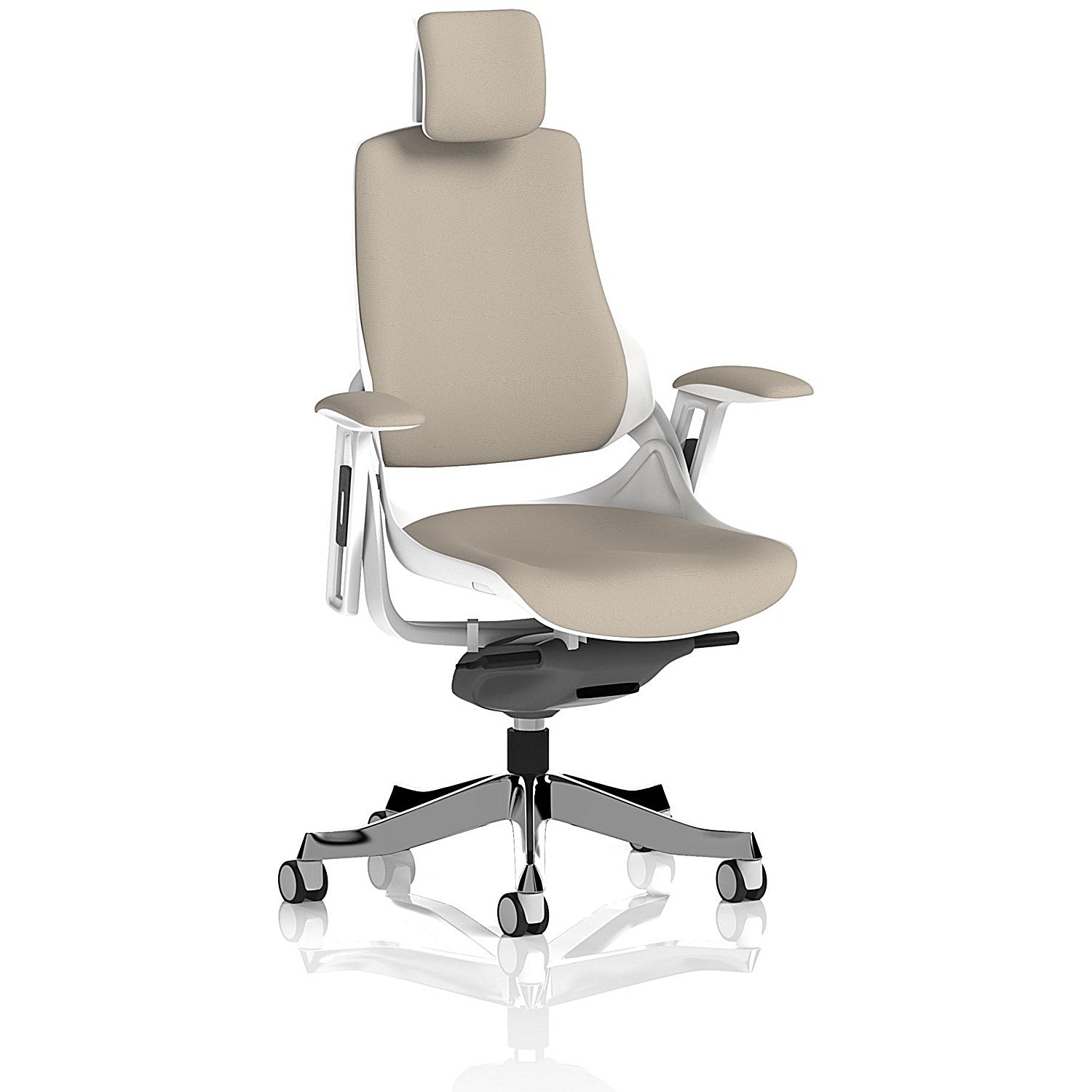 Zure Executive Chair With Headrest, Height Adjustable Arms, Quest Salt Easy2Order : KCUP4381