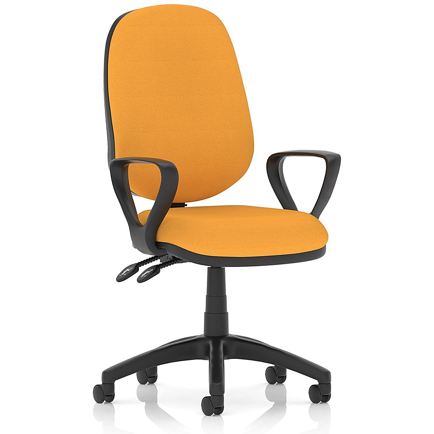 Luna II Lever Task Operator Chair, With Fixed Height Arms, Senna Yellow Easy2Order : KCUP4397