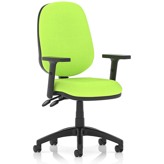 Luna II Lever Task Operator Chair, With Height Adjustable Arms, Myrrh Green Easy2Order : KCUP4404