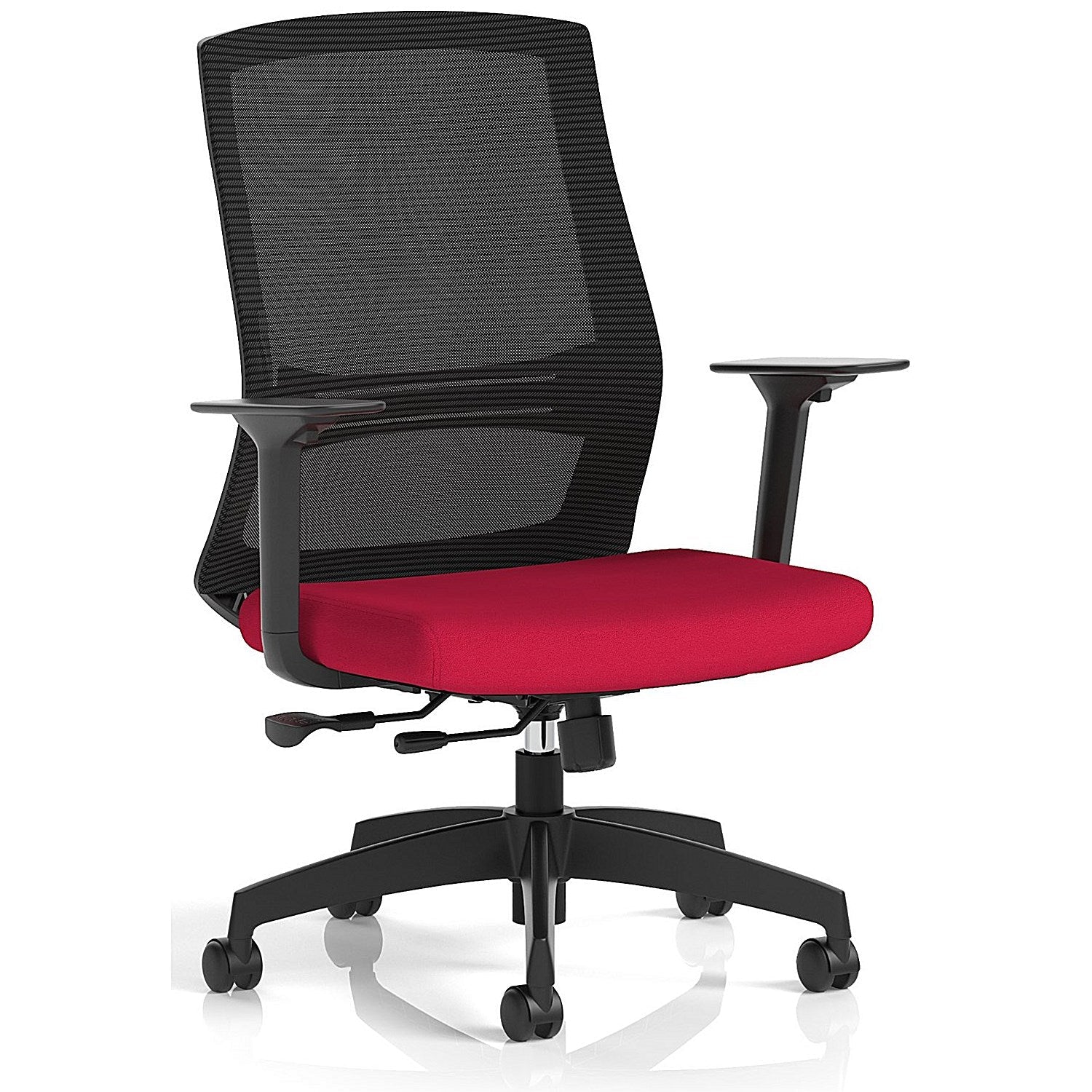 Ventra Mesh Back Task Operator Chair, Height Adjustable Arms, Bergamot Cherry Easy2Order : KCUP4409