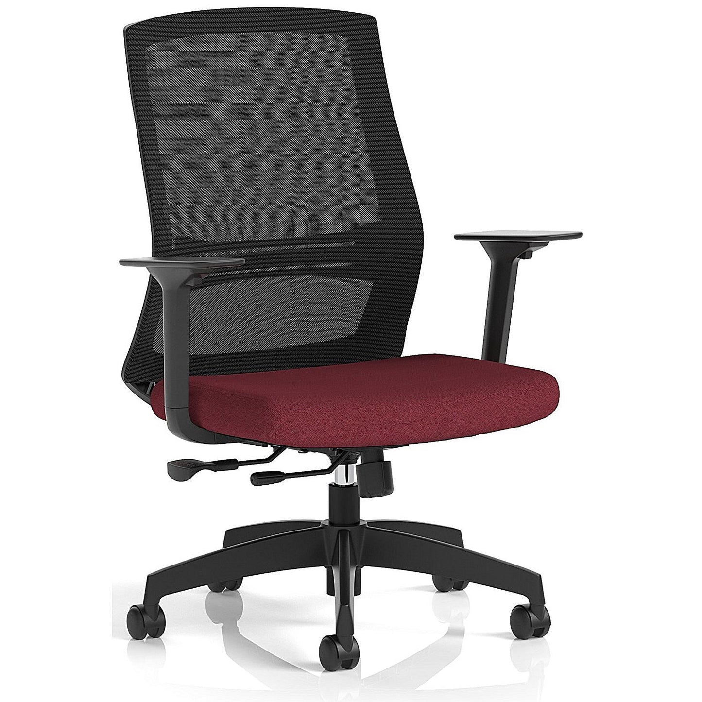 Ventra Mesh Back Task Operator Chair, Height Adjustable Arms, Ginseng Chilli Easy2Order : KCUP4410