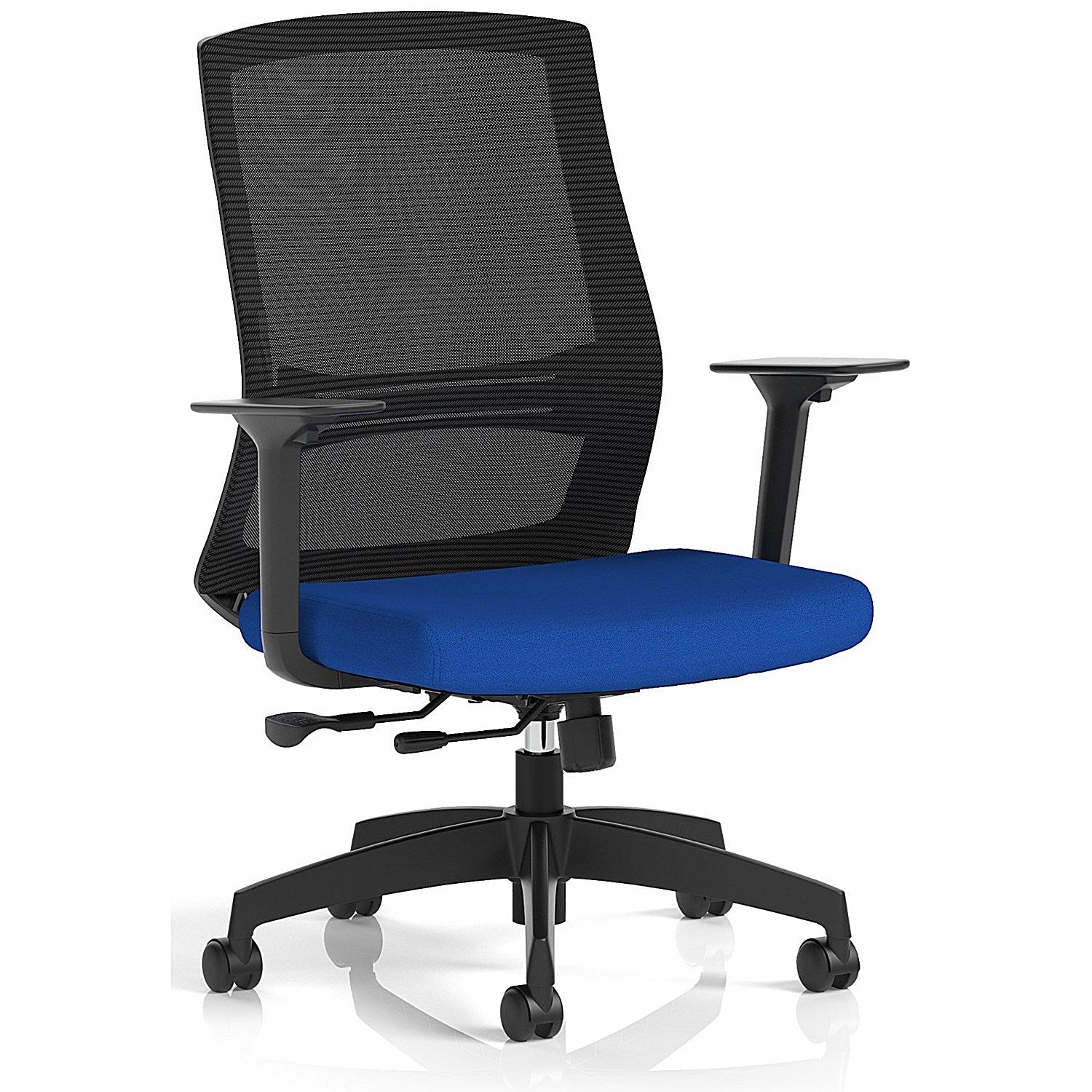 Ventra Mesh Back Task Operator Chair, Height Adjustable Arms, Stevia Blue Easy2Order : KCUP4414