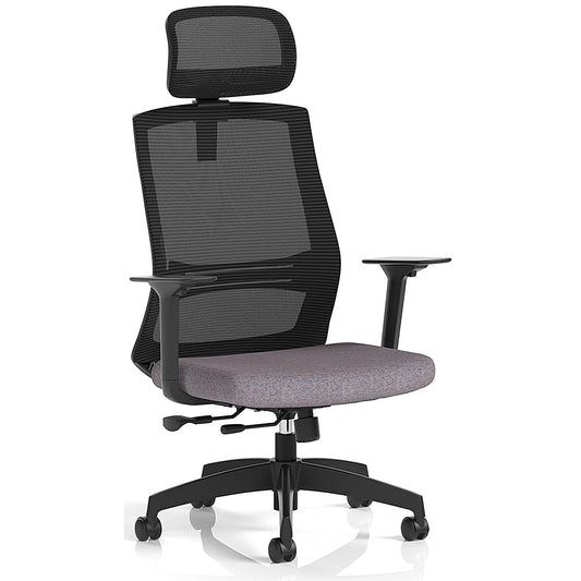 Ventra Mesh Back Task Operator Chair With Headrest, Height Adjustable Arms, Rivet Fuse Easy2Order : KCUP4438