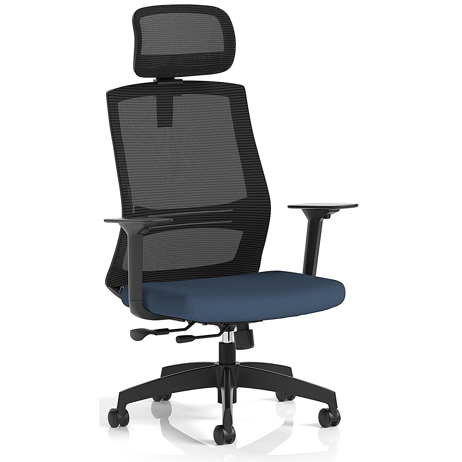 Ventra Mesh Back Task Operator Chair With Headrest, Height Adjustable Arms, Quest Whelk Easy2Order : KCUP4448
