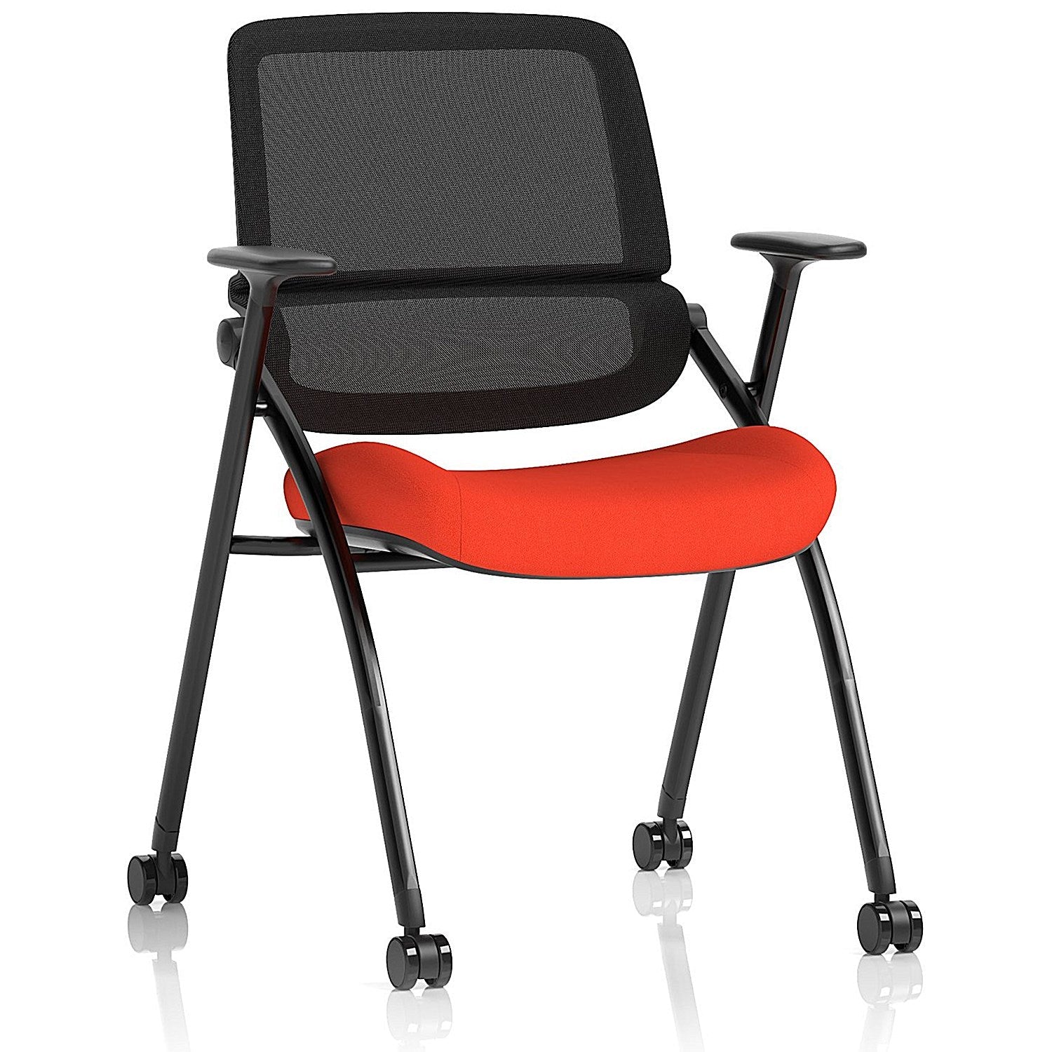 Capra Mesh Back Folding Training Chair, Tabasco Orange Easy2Order : KCUP4455