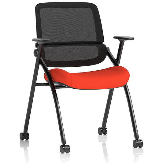 Capra Mesh Back Folding Training Chair, Tabasco Orange Easy2Order : KCUP4455