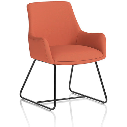 Quote Sled Base Reception Chair, Quest Crab