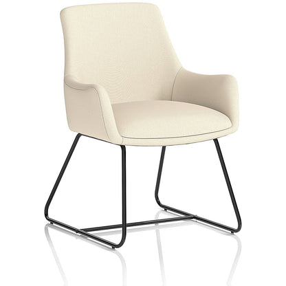 Quote Sled Base Reception Chair, Quest Salt