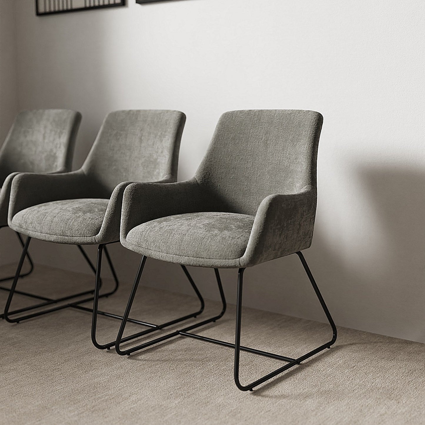 Quote Sled Base Reception Chair, Quest Whelk