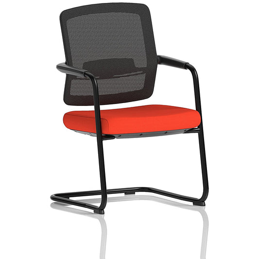 Flint Mesh Back Cantilever Chair, Tabasco Orange Easy2Order : KCUP4507