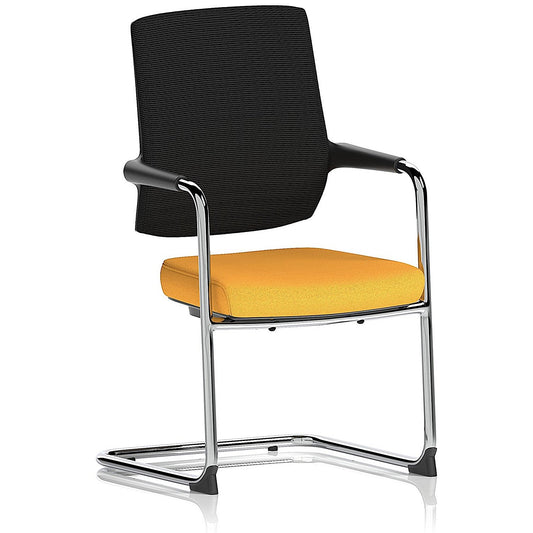 Vero Airmesh Back Cantilever Chair, Senna Yellow Easy2Order : KCUP4525