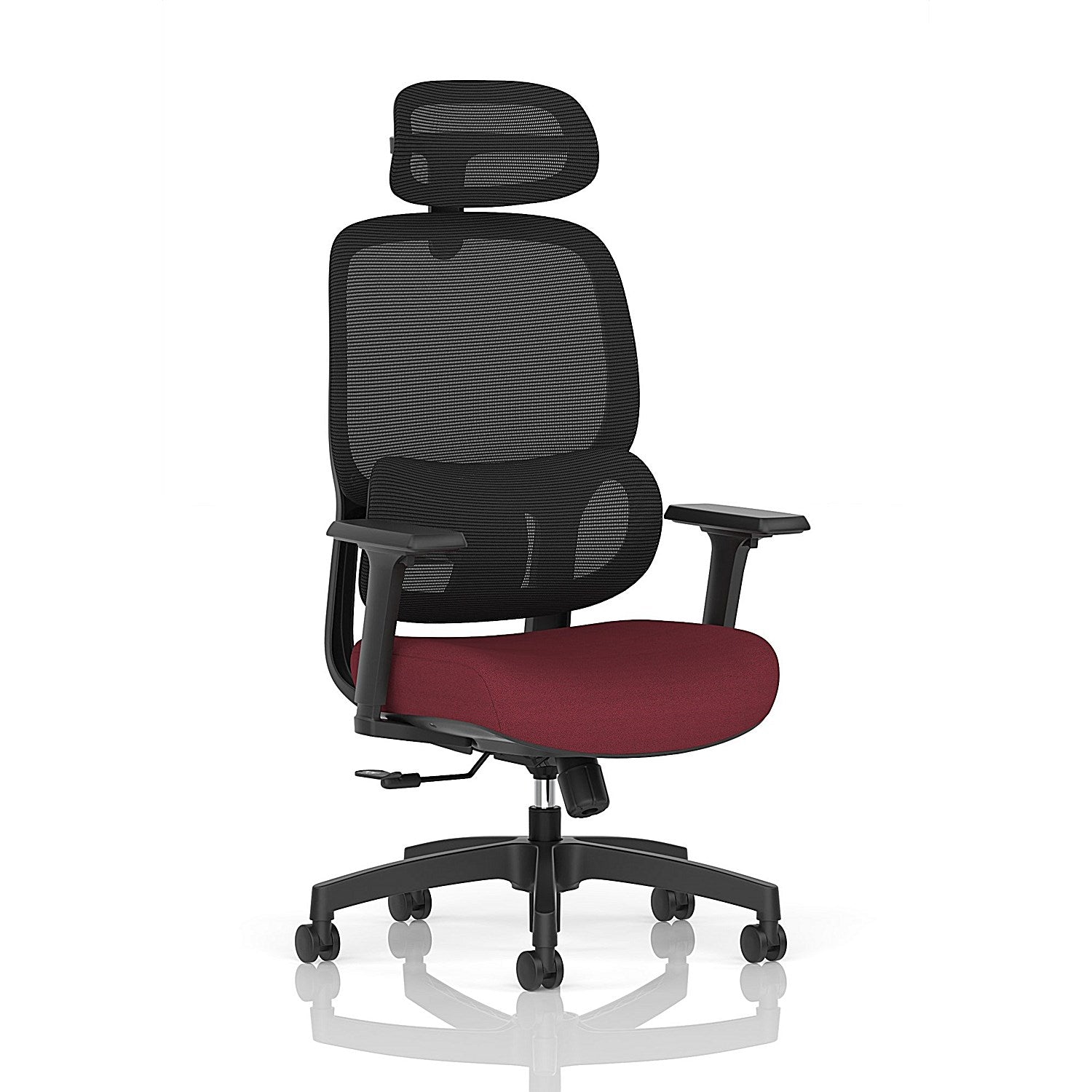 Rowan Mesh Back Chair With Headrest, Height Adjustable Arms, Ginseng Chilli Easy2Order : KCUP4562