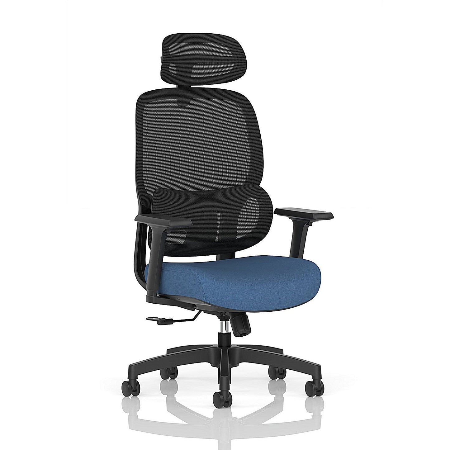 Rowan Mesh Back Chair With Headrest, Height Adjustable Arms, Quest Limpet Easy2Order : KCUP4575