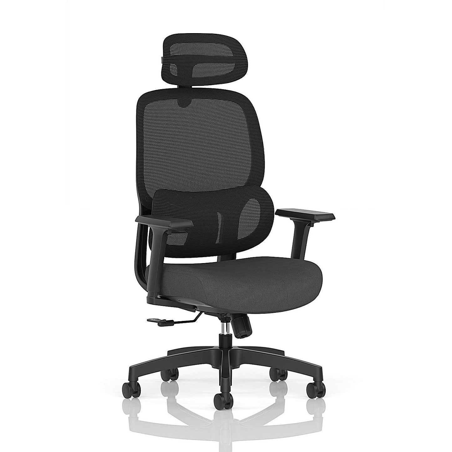 Rowan Mesh Back Chair With Headrest, Height Adjustable Arms, Quest Mussel Easy2Order : KCUP4576