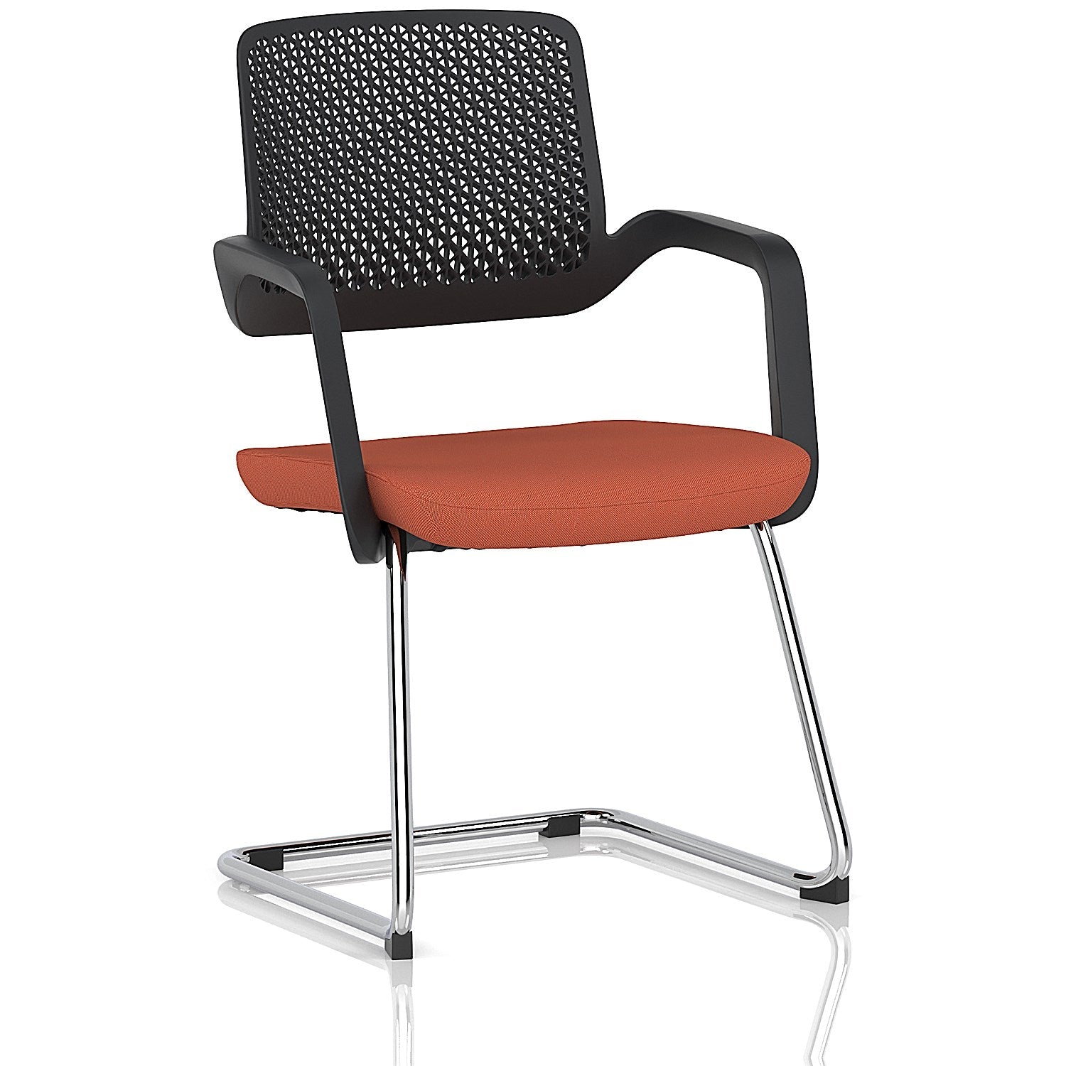 Cosmo Cantilever Chair Black Frame Bespoke Colour Seat Quest Crab Easy2Order : KCUP4617