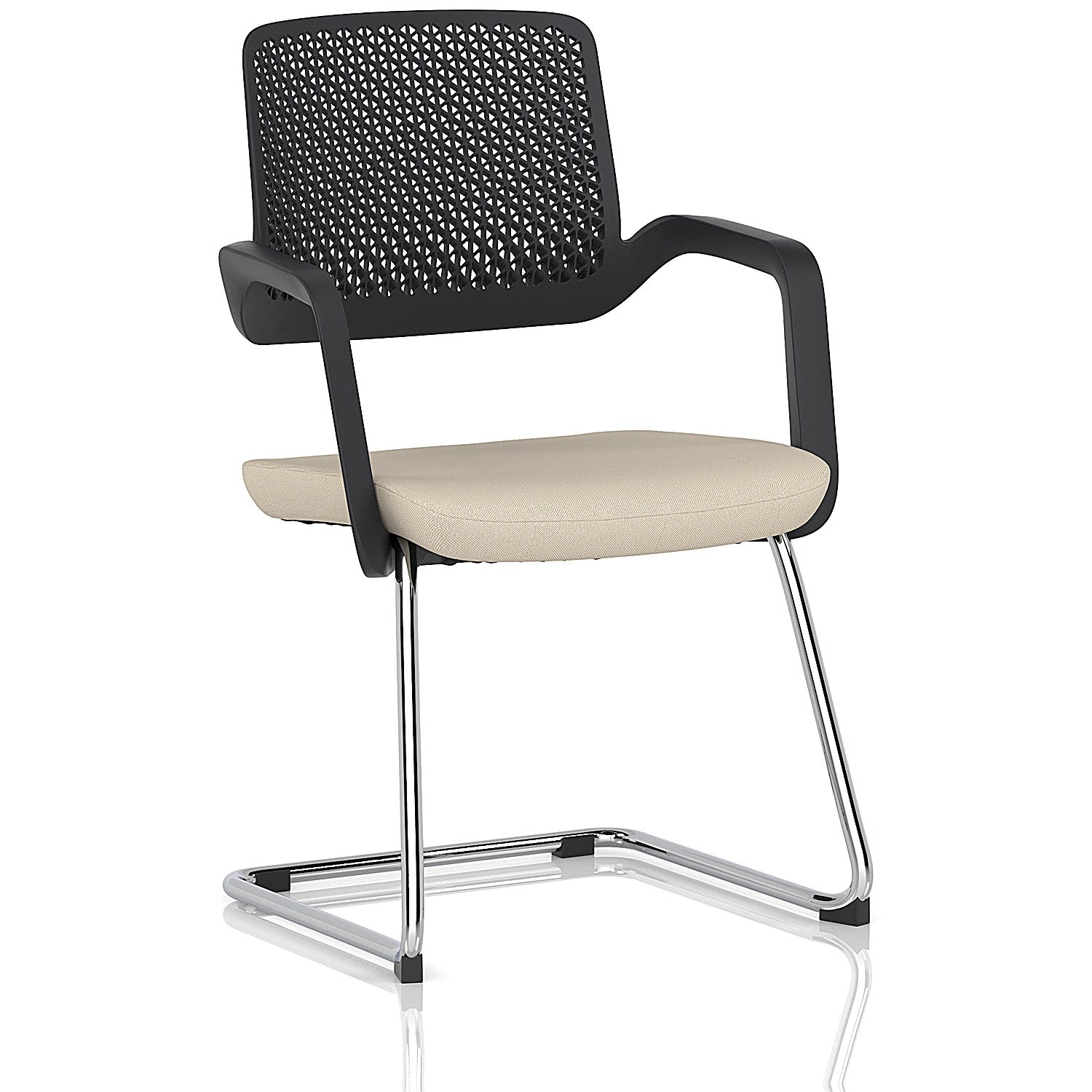Cosmo Cantilever Chair Black Frame Bespoke Colour Seat Quest Shell Easy2Order : KCUP4622
