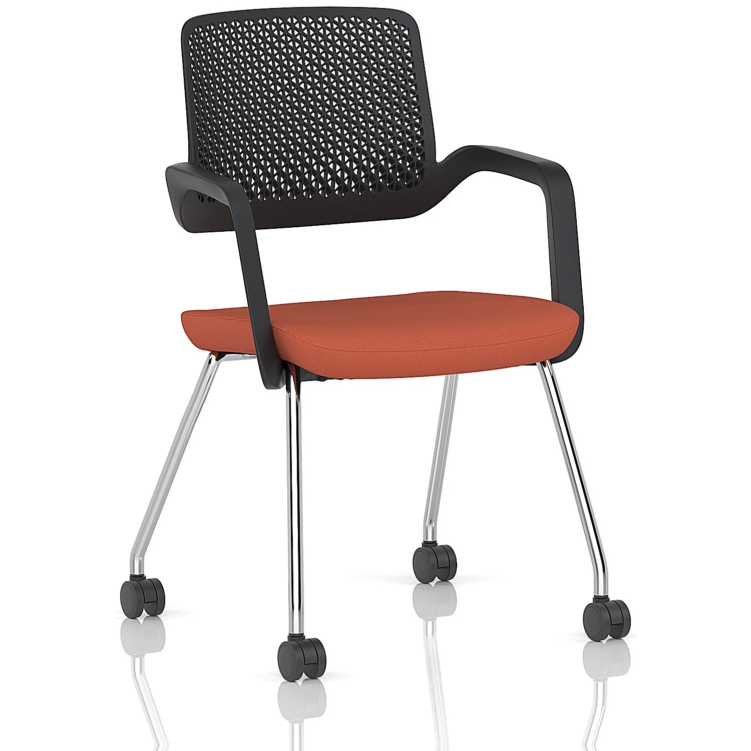 Cosmo Training Chair Black Frame Bespoke Colour Seat Quest Crab Easy2Order : KCUP4657