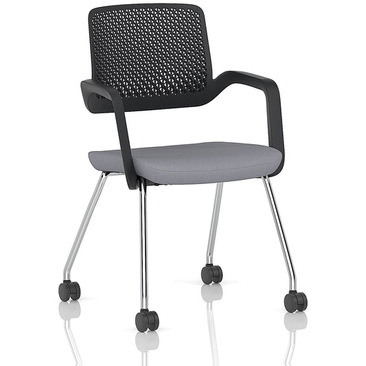Cosmo Training Chair Black Frame Bespoke Colour Seat Quest Shell Easy2Order : KCUP4662