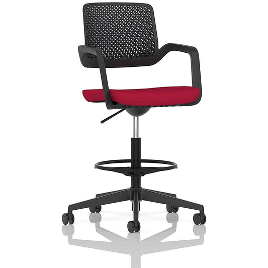 Cosmo Hi Rise Chair Black Frame Bespoke Colour Seat Bergamot Cherry Easy2Order : KCUP4685